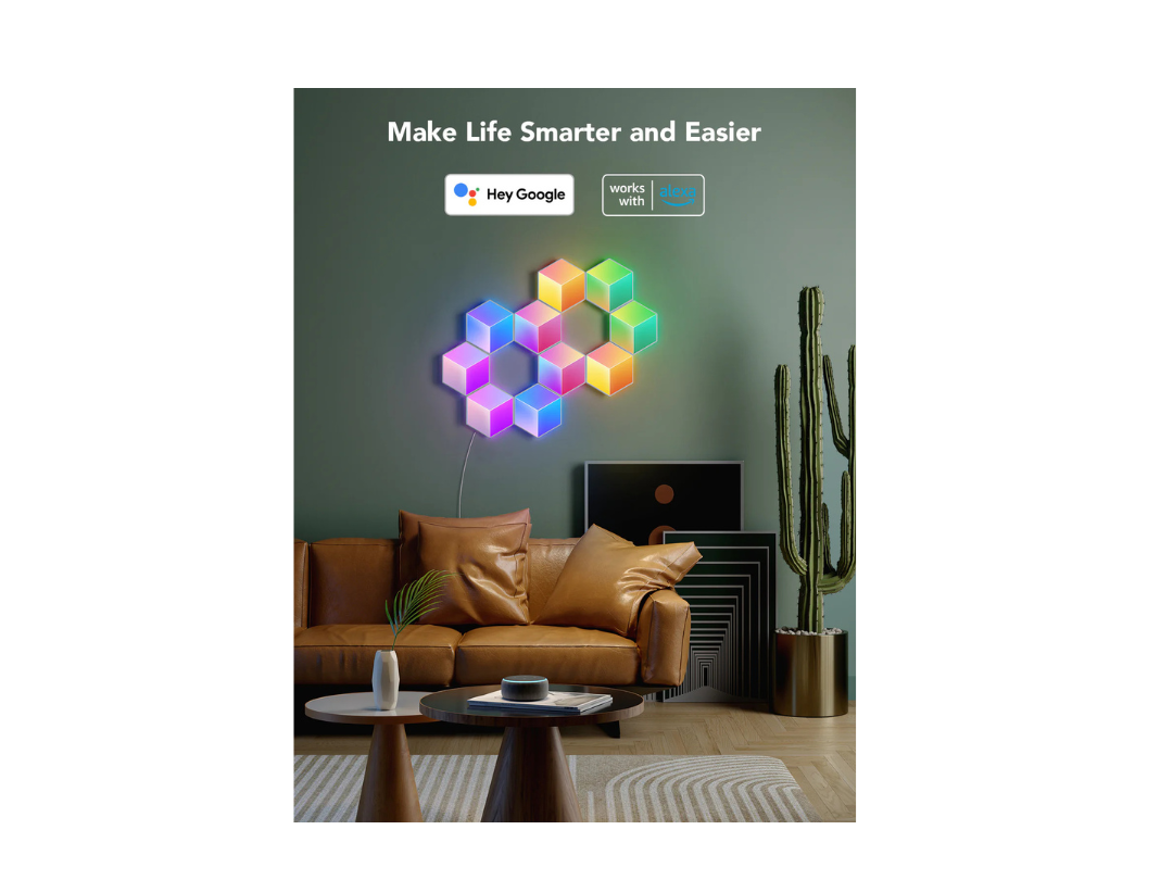 Govee Glide Hexa Pro LED Light Panels 3D - 10 Pieces Govee Glide Hexa Pro LED Light Panels 3D - 10 Pieces